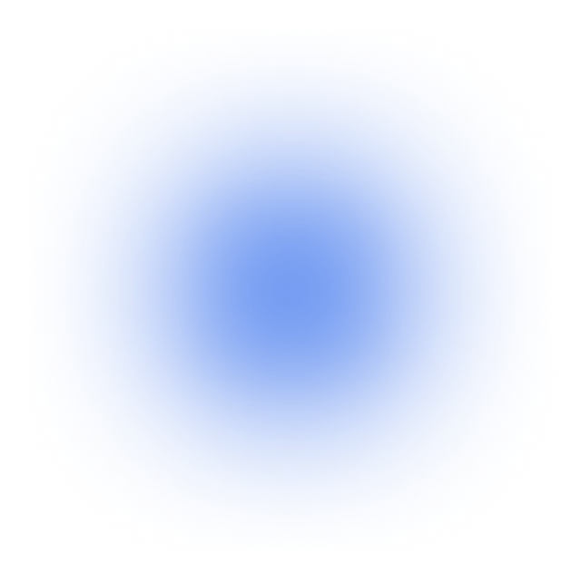 Blue circle on black background