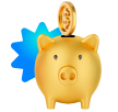 A Golden Piggy Bank Signifying the Need for Prudent Financial Planning and Stability.