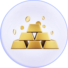 Gold Bars Icon: Symbolizing Wealth and Prosperity with Stacked Bars of Precious Metal