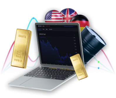 Image showing forex trading with binary options, featuring candlestick charts and financial data