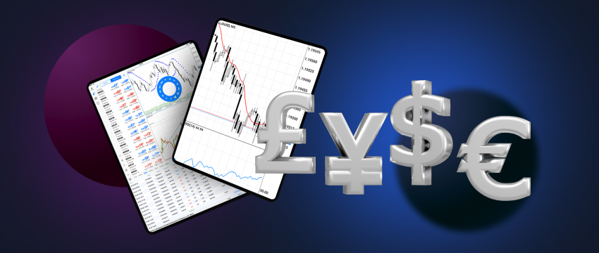 Trade forex with major currencies: Euro, Yen, Dollar, and Pound for diverse trading opportunities.