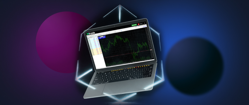 A laptop equipped with MT4 and essential technical indicators for trading analysis.
