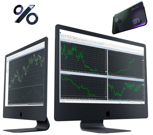 Two monitors displaying diverse trading activities, showcasing the dynamic nature of financial markets.