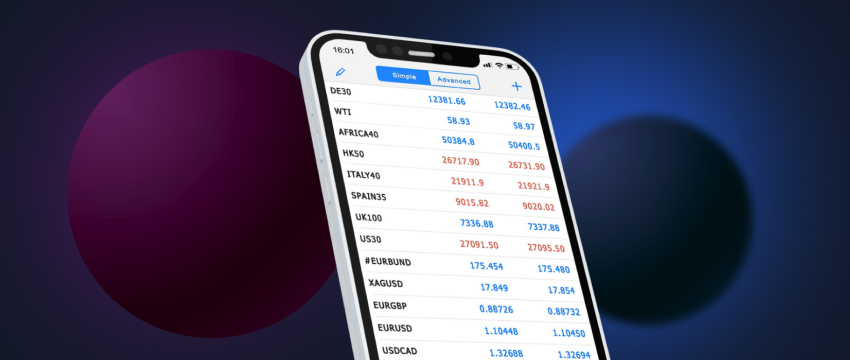 A mobile device featuring MetaTrader 4, a popular choice for mobile trading.