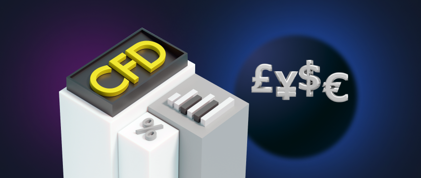 some bar charts and currency symbols referring to what is a CFD in trading