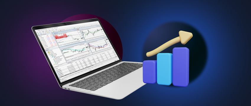 A screenshot of the MT4 trading platform showing real-time market data and trading charts.