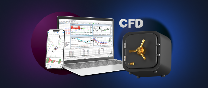 A secure way to trade CFDs using a laptop and smartphone. Trustworthy platform for safe CFD trading.