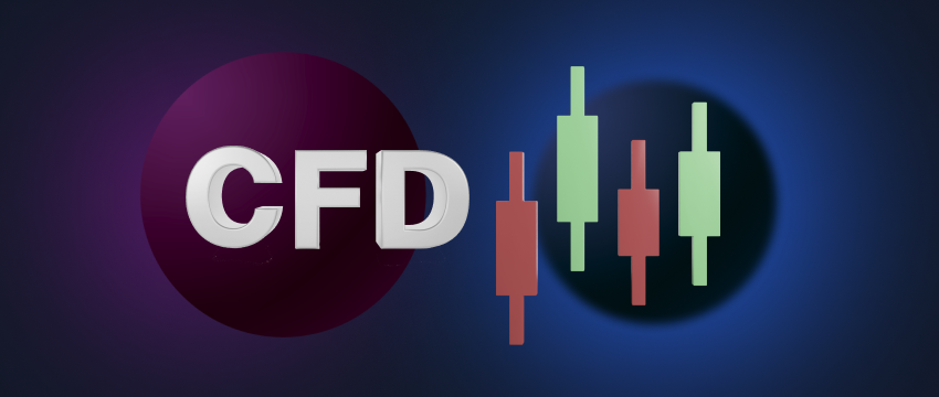 CFD logo on dark background, featuring CFD candlesticks.