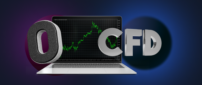 Laptop Displaying CFD Data: Symbolizing Market Analysis and Trading Insights, Alongside the Concept of Zero Sum