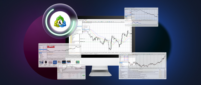 Un écran d’ordinateur affichant plusieurs graphiques de trading, illustrant les tendances du marché et l’analyse des données pour les plateformes de trading.