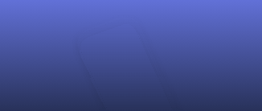 A blue background with smartphone against a white backdrop, representing mobile trading for forex and CFD spreads.
