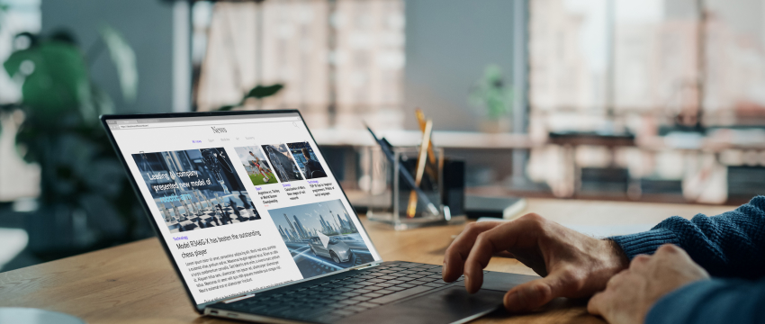 Infographic on creating a business website, highlighting trader analysis charts and forex news for achieving success.